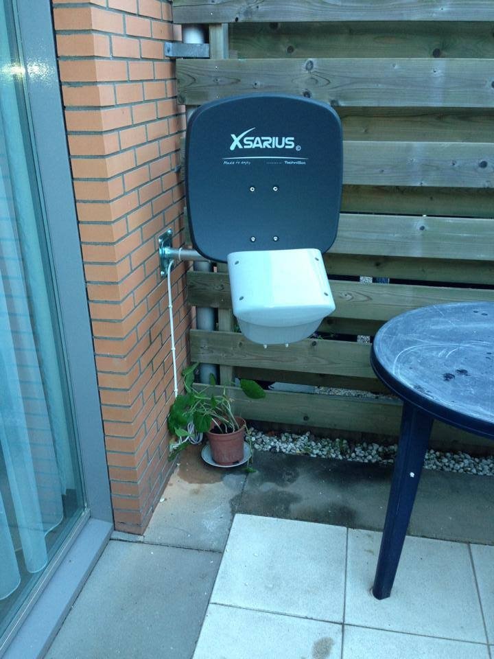 Compacte schotelinstallatie